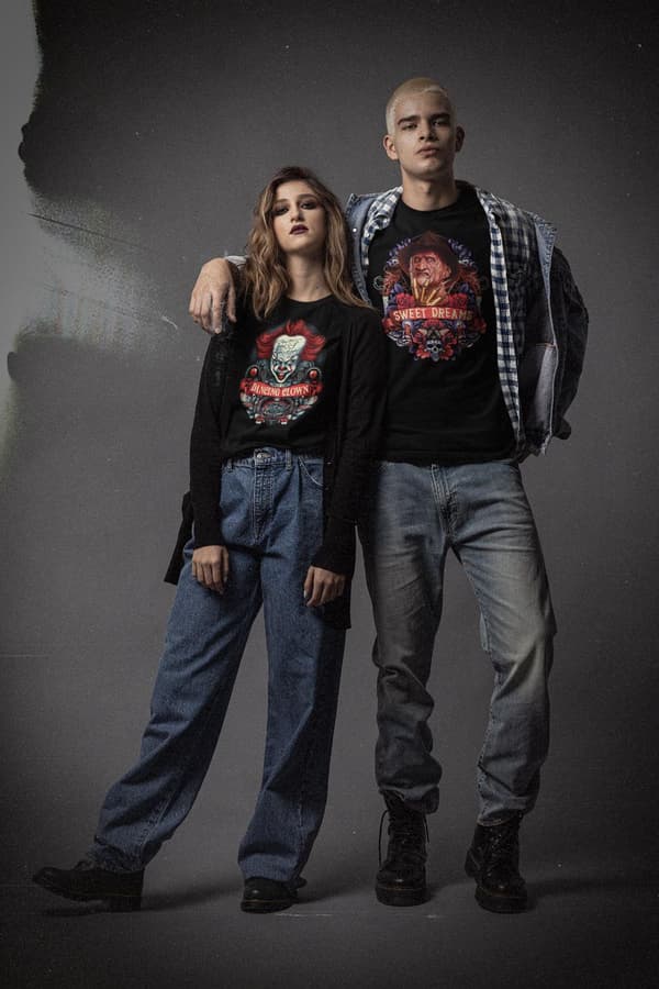 IT t-shirt skräckfilm horror Dancing Clown Halloween Unisex