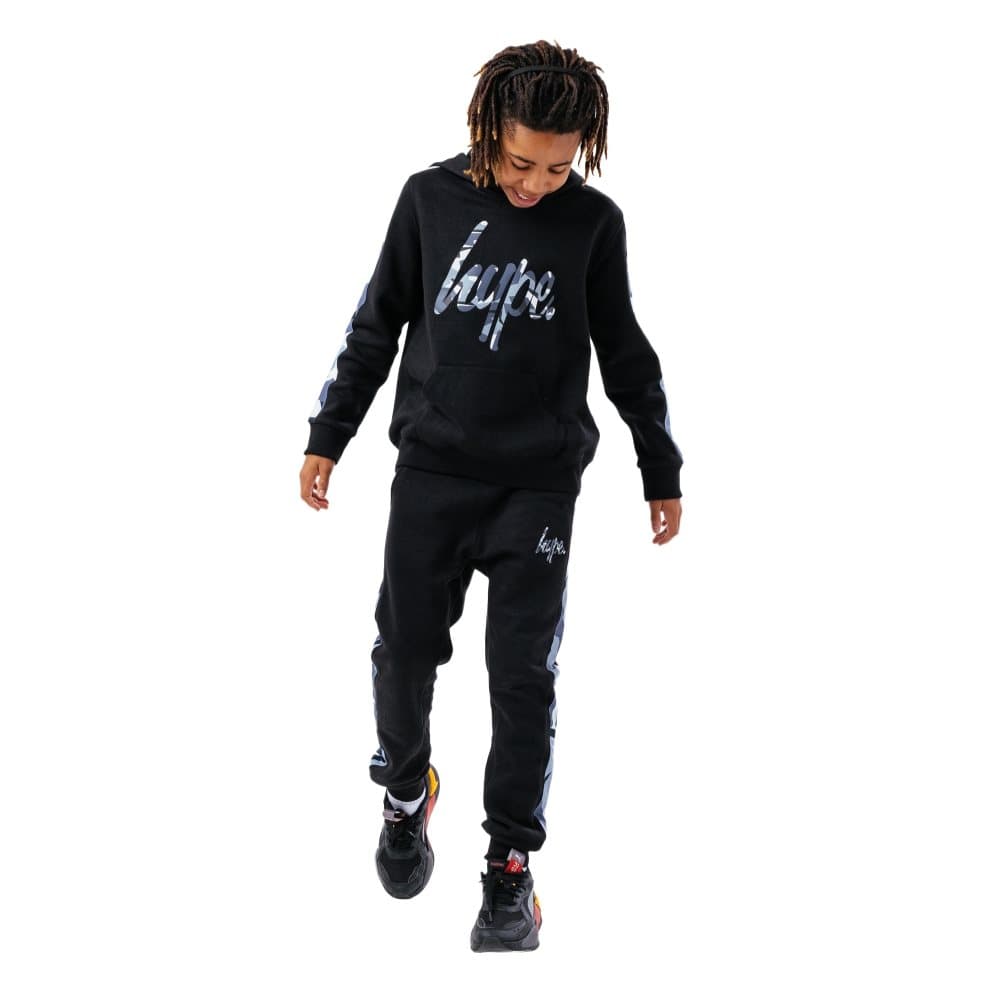 Hype Barn/Kids Mono Print Script Tracksuit Set