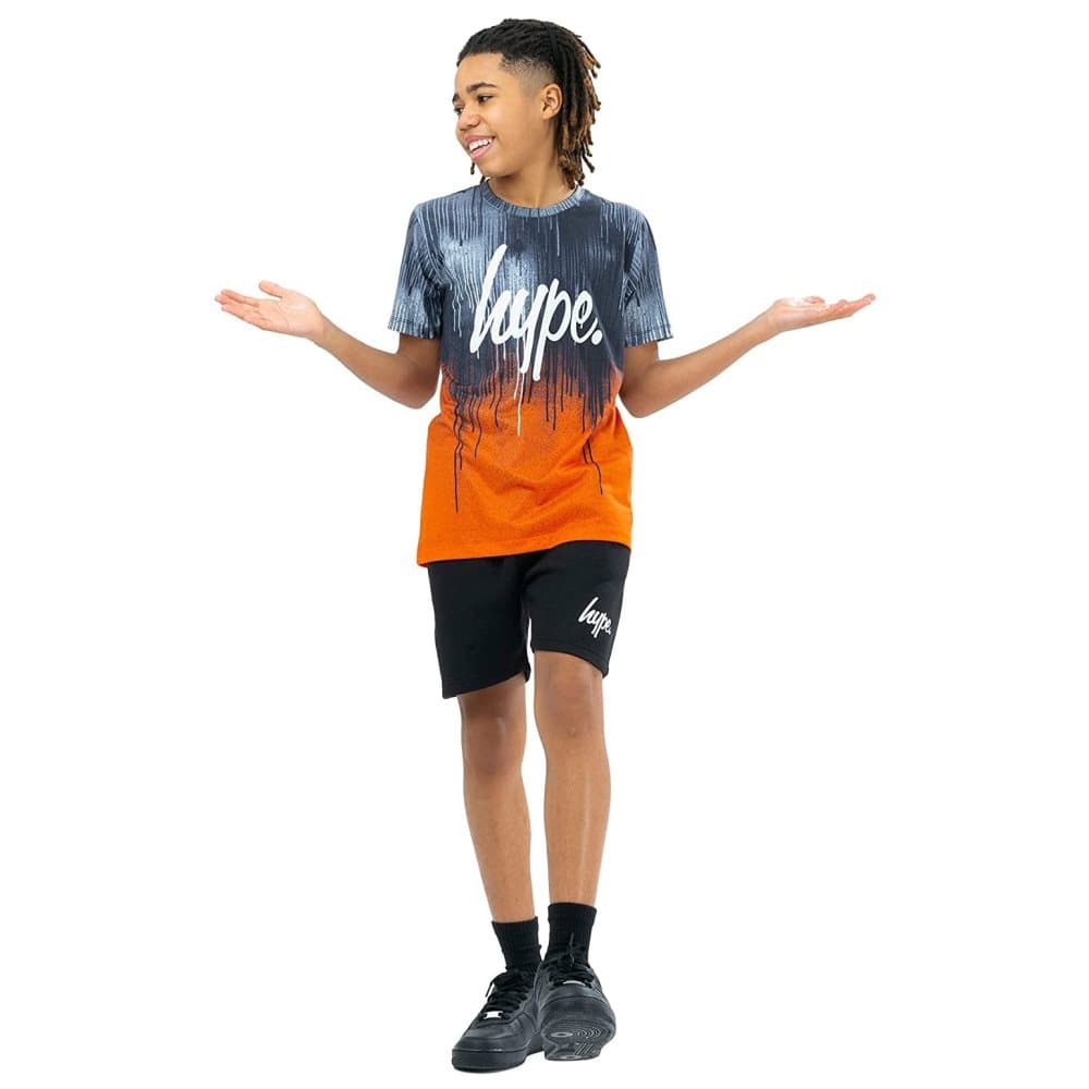 Hype Sättet med T-shirt och shorts för pojkar Drips Script