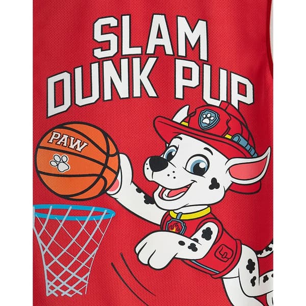 Paw Patrol Pojkar Slam Dunk Pup Marshall Basketball Jersey Vest Top
