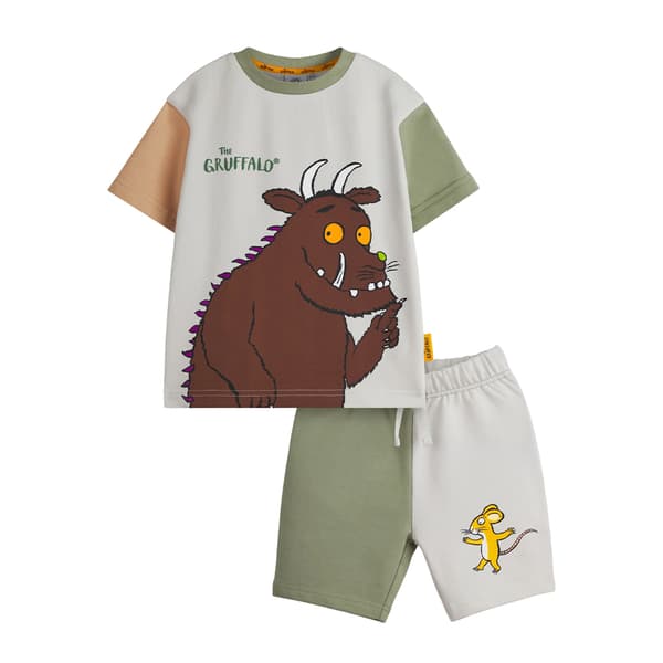 The Gruffalo Boys Colour Block T-Shirt & Shorts Set