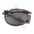 Miniatyrbild 2 av 5: Handy Tortilla Press Empanada Press tillverkad av järn i Svart - 18 cm i diameter - För formning av pasta, t.ex. plattbröd, pizzadeg, tortillas o.d.