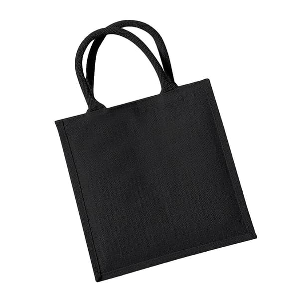 Westford Mill Jute Mini Tote Shopping Bag (14 liter) (förpackning med 2)