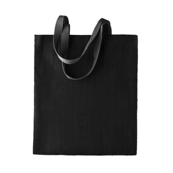 Kimood Womens/Ladies Patterned Jute Bag (Pack Of 2) Black One Size
