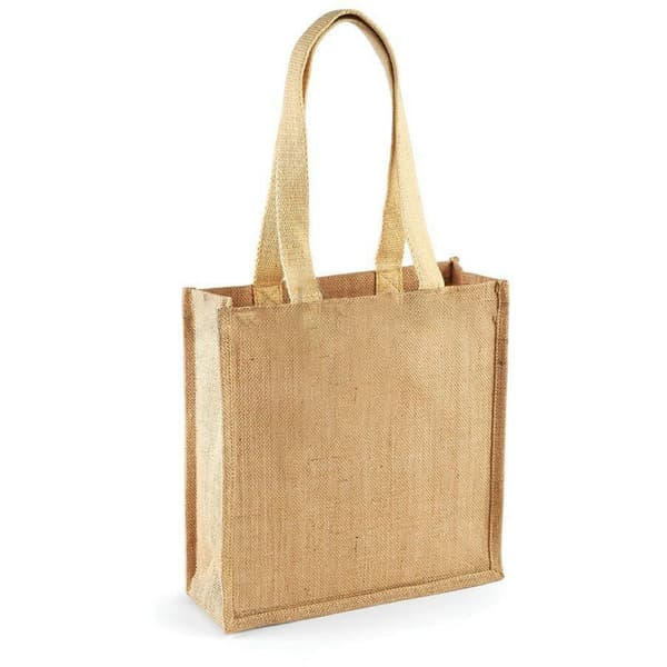 Westford Mill Jute Compact Tote Bag - 10 Litres (Pack of 2)