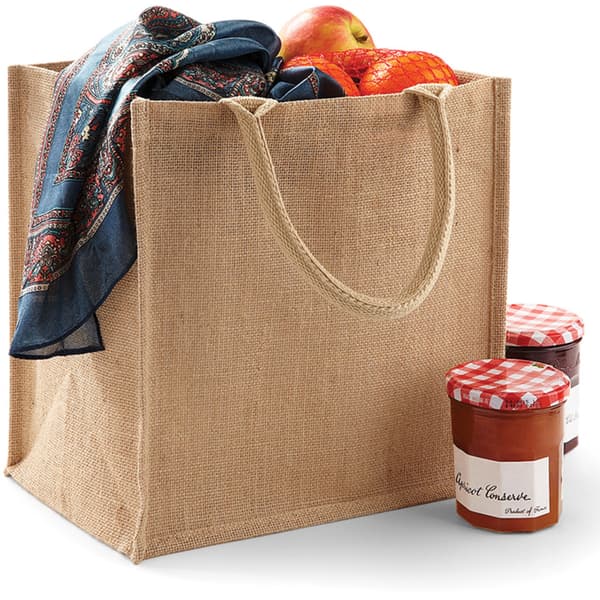 Westford Mill Jute Mini Tote Shopping Bag (14 liter)