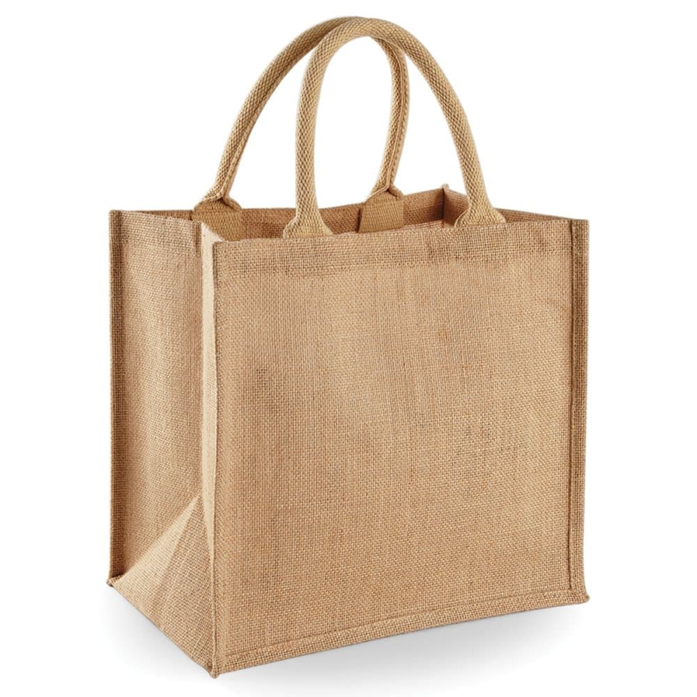 Westford Mill Jute Mini Tote Shopping Bag (14 Litres)