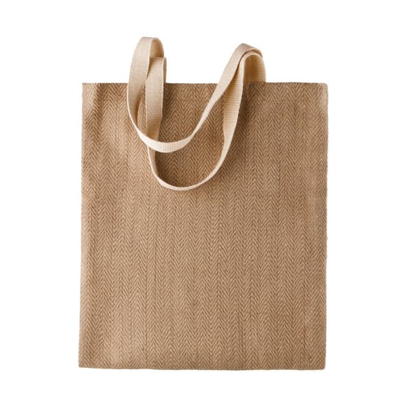 Kimood Womens/Ladies Patterned Jute Bag Natural/Cappucino One Size