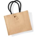 Miniatyrbild 1 av 3: Westford Mill Classic Jute Shopper Bag (21 liter)