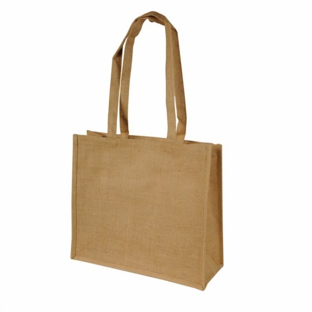 Shugon Calcutta Shopper Bag (20 liter) med långt handtag i jute (förpackning med 2)
