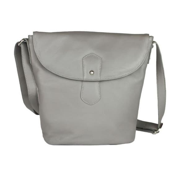 Eastern Counties Leather Womens/Ladies Demi Handbag With Rounded Flap Charcoal One Size
