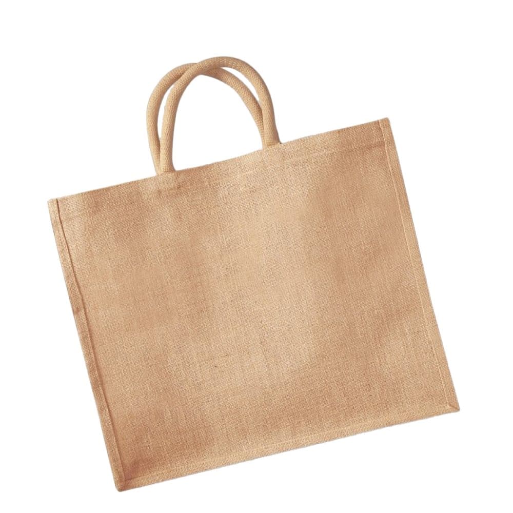 Westford Mill Jumbo Jute Shopper Bag (29 liter) (förpackning med 2)
