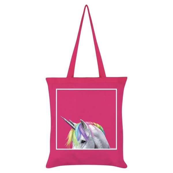 Inquisitive Creatures Rainbow Unicorn Tote Bag Pink One Size