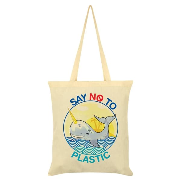 Grindstore Save The Whales Tote Bag Cream One Size