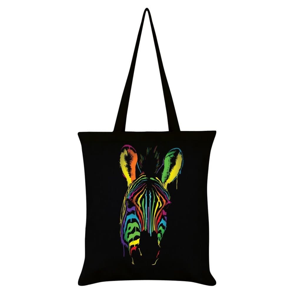 Unorthodox Collective Neon Zebra Tote Bag