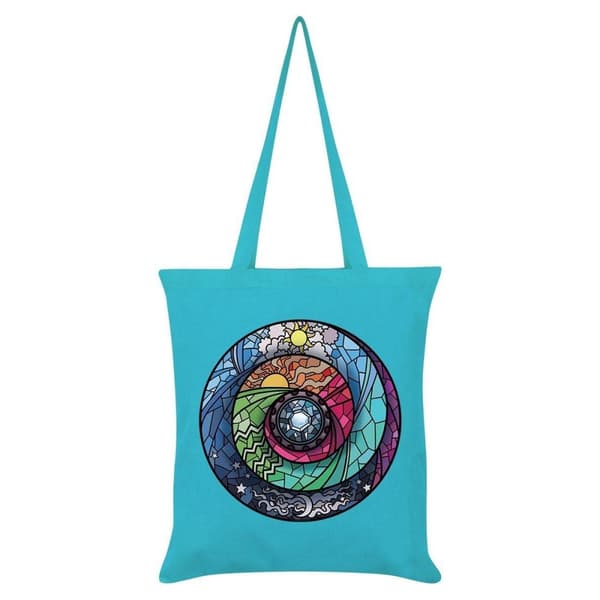 Grindstore Stained Glass Spectroscope Tote Bag Azure Blue One Size