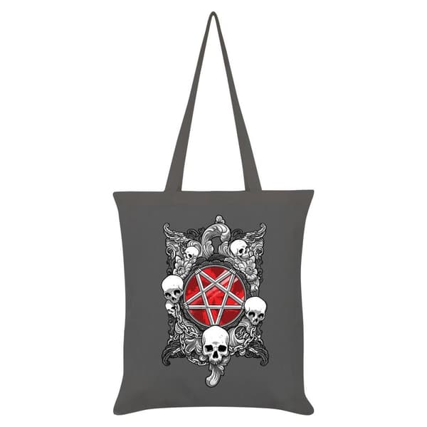 Grindstore Infernal Pentagram Tote Bag Grey One Size