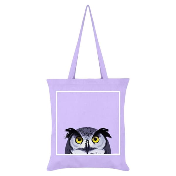 Inquisitive Creatures Owl Tote Bag Lilac One Size
