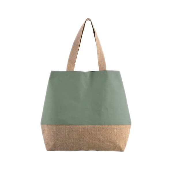 Kimood Canvas And Jute Shopper Bag