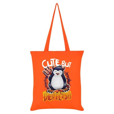 Psycho Penguin Cute But Devilish Tote Bag