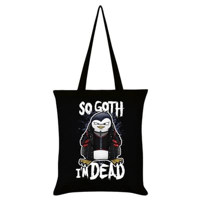 Psycho Penguin So Goth I´m Dead Tote Bag