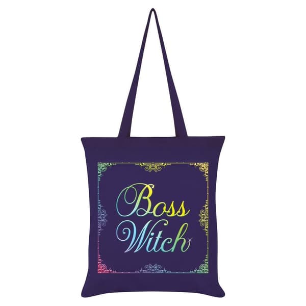 Grindstore Boss Witch Tote Bag Purple One Size