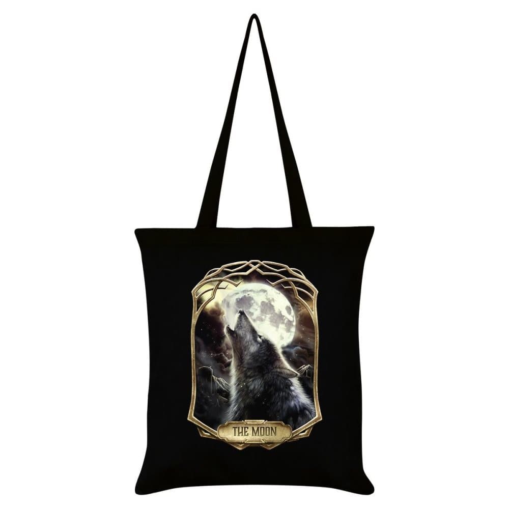 Deadly Tarot Obsidian månen Tote Bag
