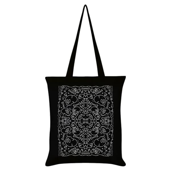 Grindstore Skull N Bones Tote Bag Black/White One Size