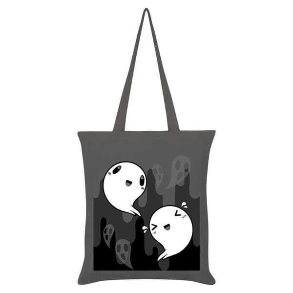 Grindstore Happy Spooks Tote Bag Grey/Black/White One Size