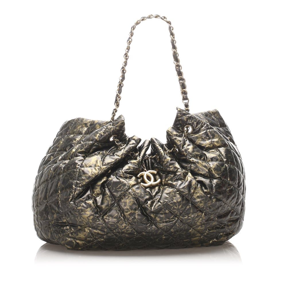 Chanel XL Cabas Spirit Nylon Tote Bag Black