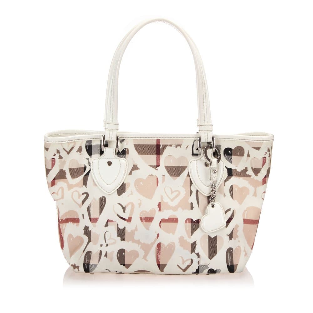 Burberry Hearts Nova Check Tote Bag Brown