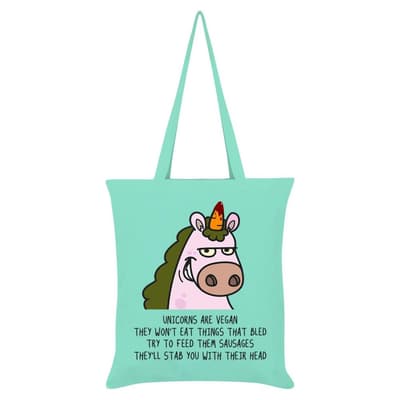 Grindstore Colin The Vegan Unicorn Tote Bag