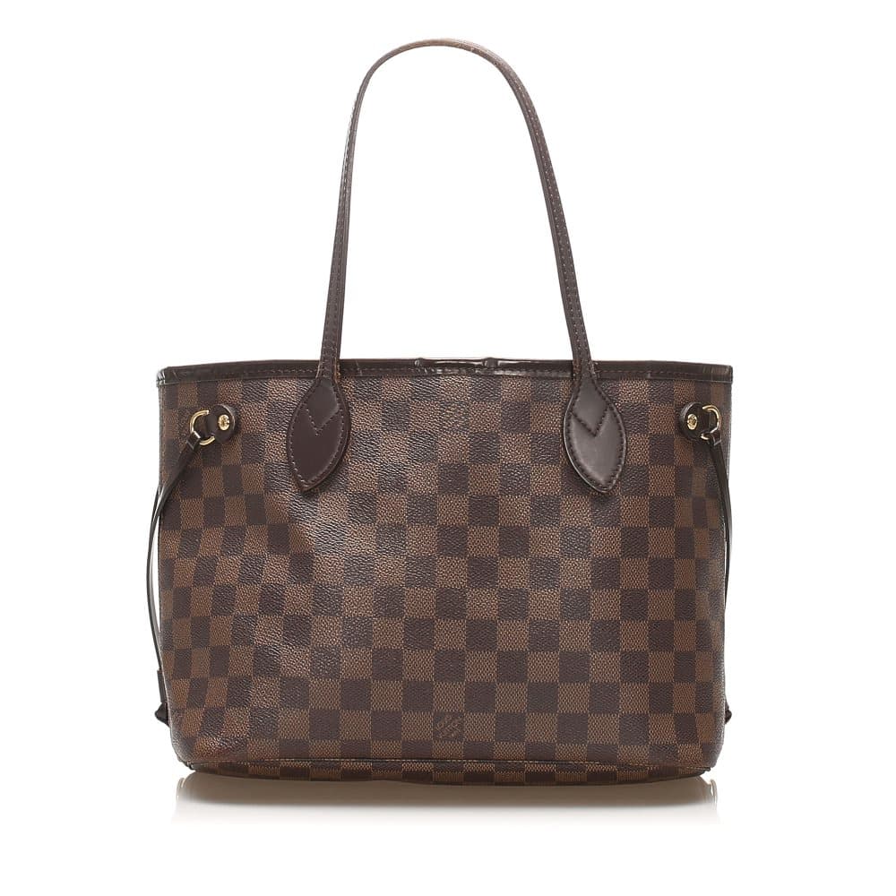Louis Vuitton Damier Ebene Neverfull PM Brown