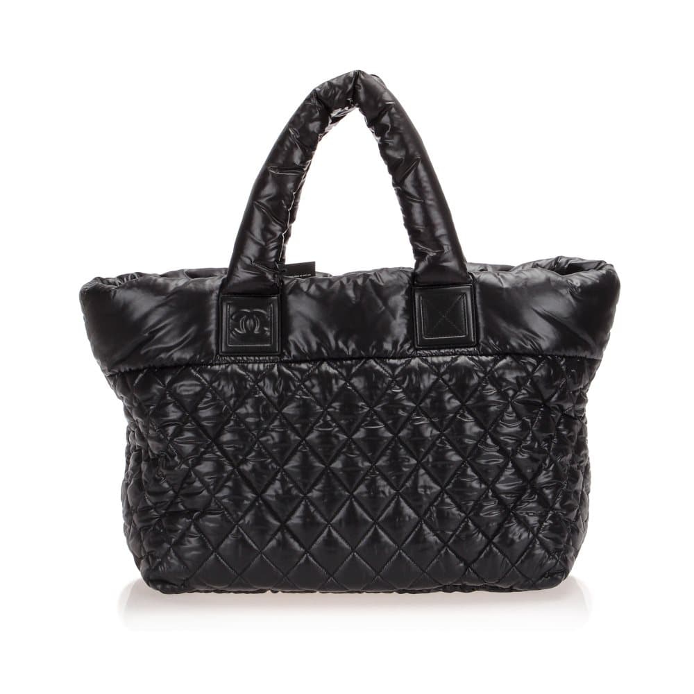 Chanel Cocoon Leather Tote Bag Black