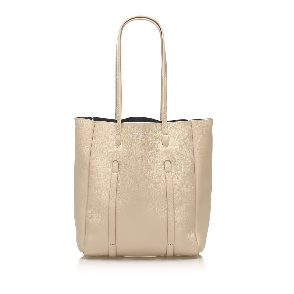 Balenciaga Everyday S Leather Tote Bag White