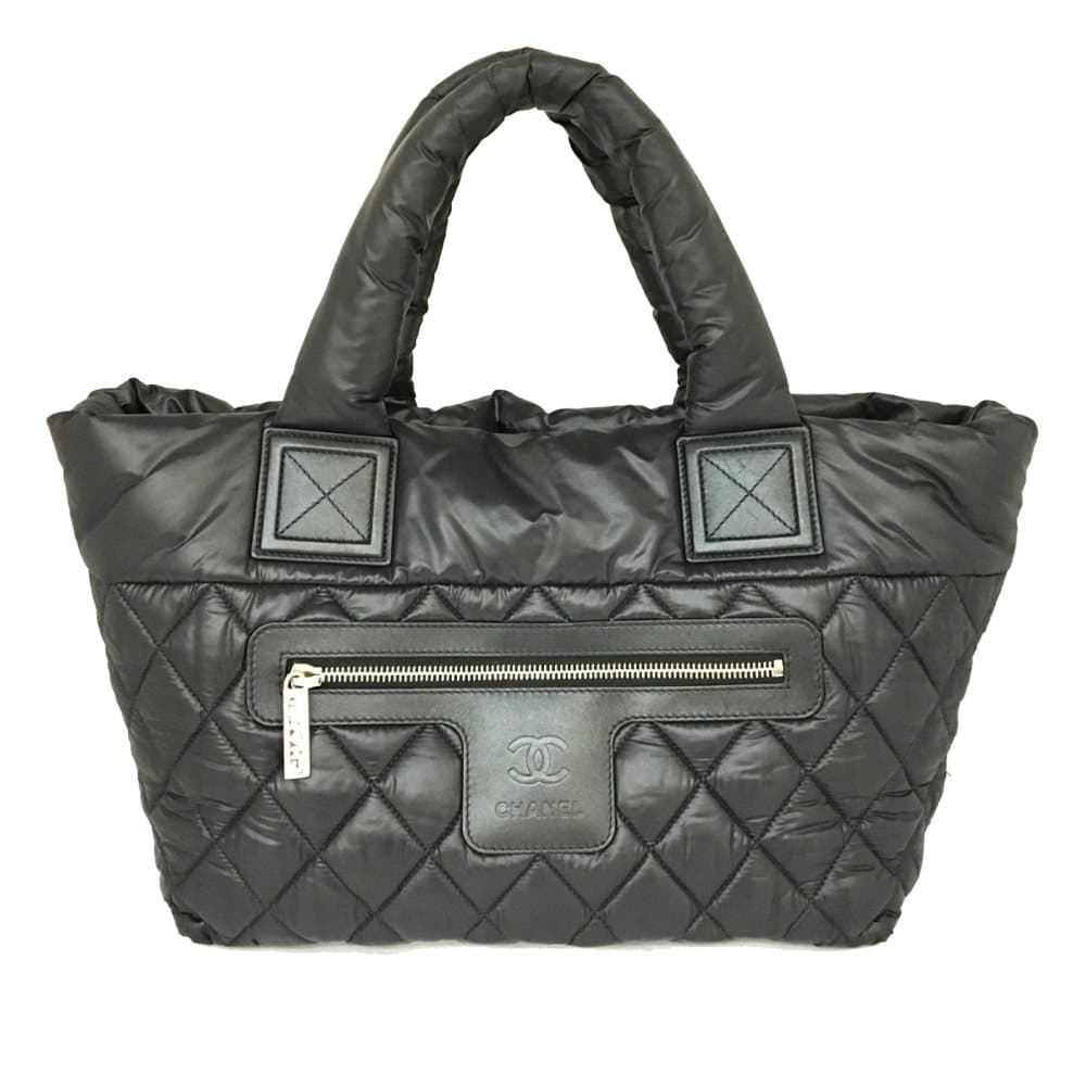 Chanel Cocoon Leather Tote Bag Black