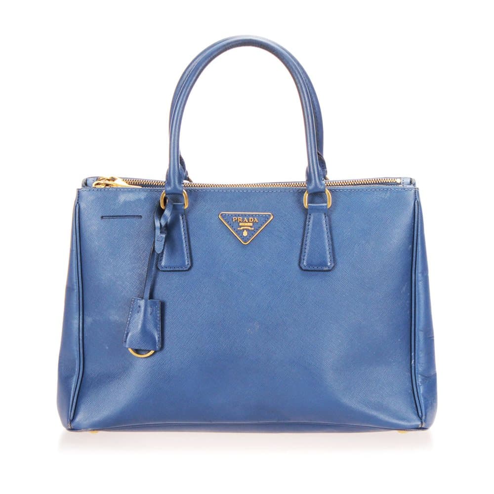 Prada Saffiano Galleria Tote Bag Blue