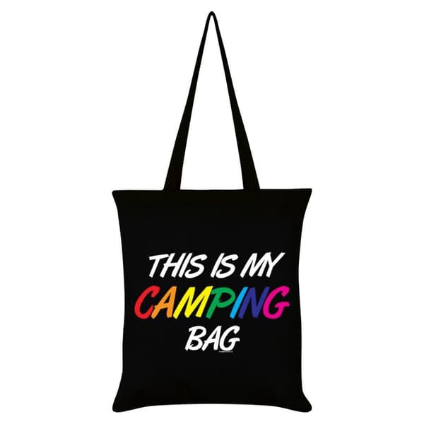 Grindstore Dette er min campingtaske Tote Bag Black One Size