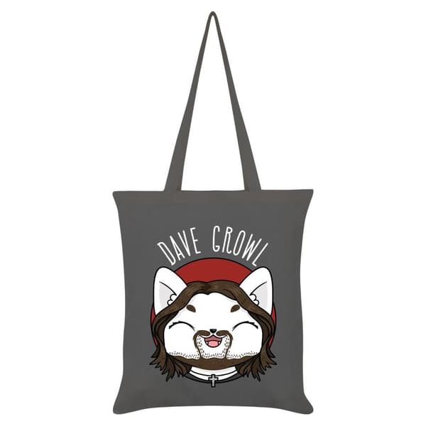 VI Pets Dave Growl Tote Bag Grey/White/Red One Size