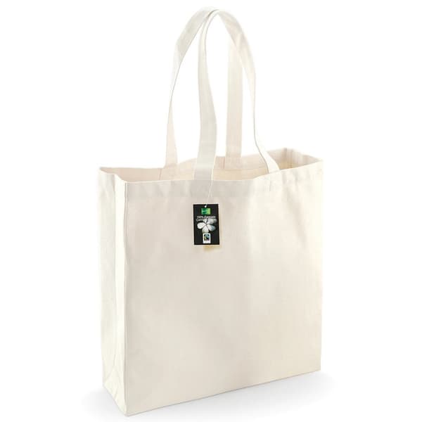 Westford Mill Cotton Classic Shopper Bag (21 Litres) Natural One Size