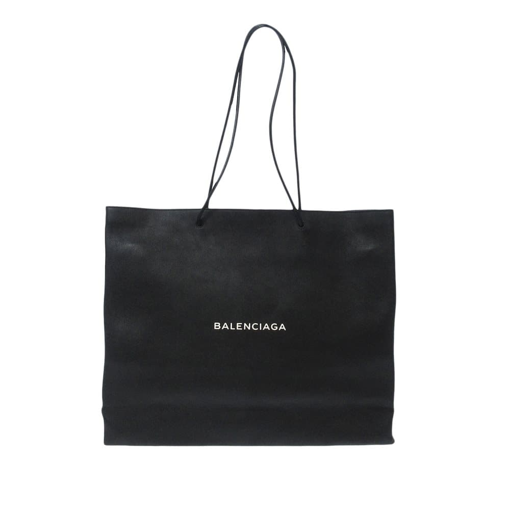 Pre-owned Balenciaga Shopping Leather Tote Black