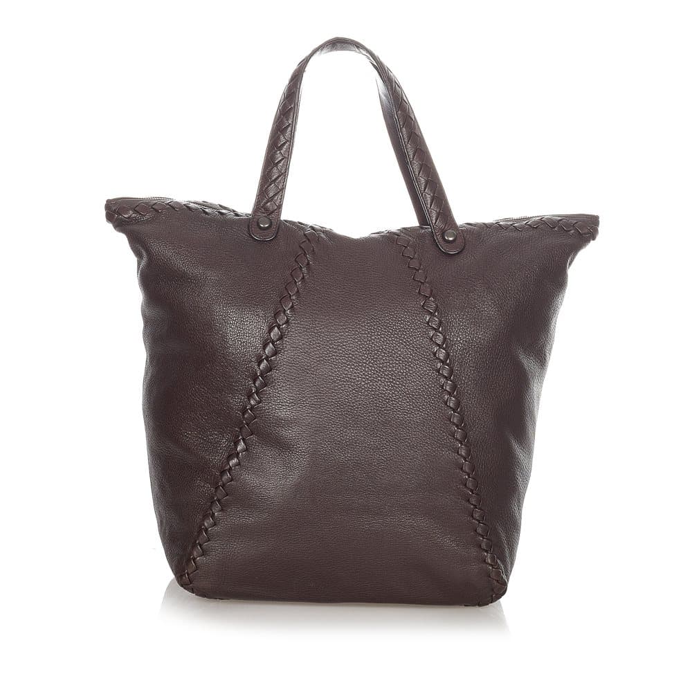 Pre-owned Bottega Veneta Cervo Leather Tote Bag Brown