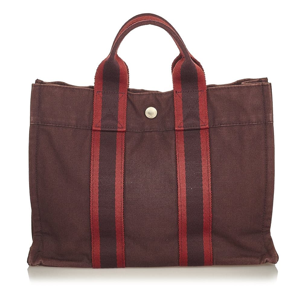 Pre-owned Hermes Fourre Tout PM Red