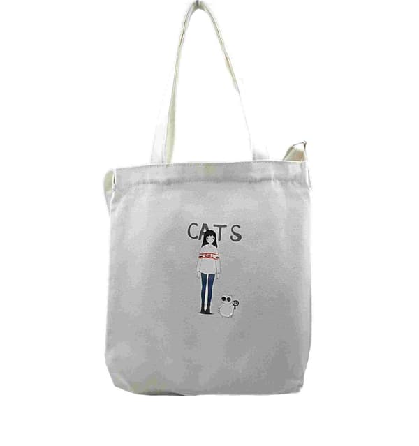 Canvas Bag Shoulder Strap - Cat