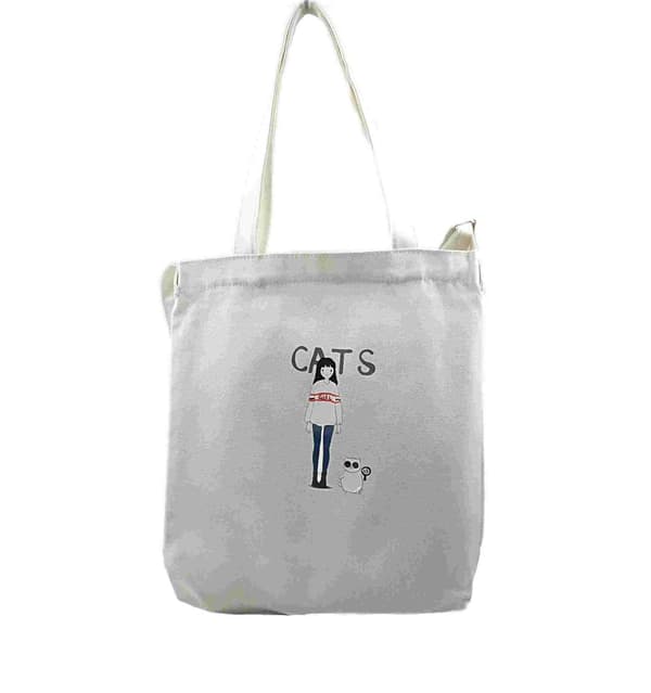 Canvas Bag Shoulder Strap - Cat