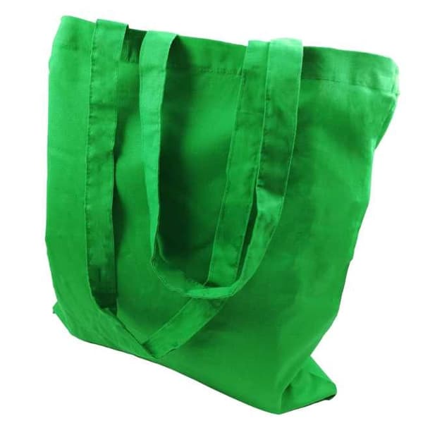 Cotton Bag Two Long Handles - Green 3 / 5 pcs