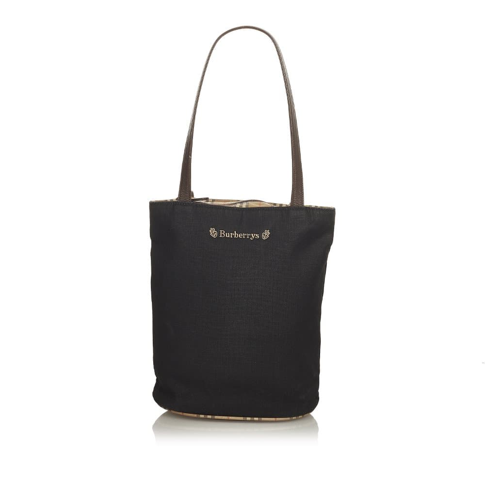 Pre-owned Burberry Canvas Tote Bag Black