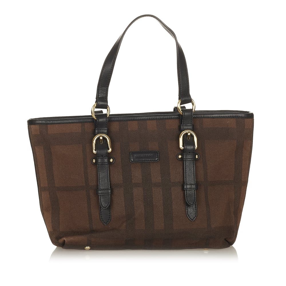 Pre-owned Burberry Canvas Tote Bag Brown