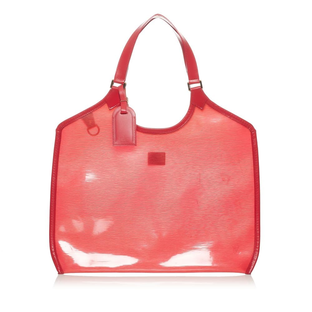 Pre-owned Louis Vuitton Epi Plage Baia Red