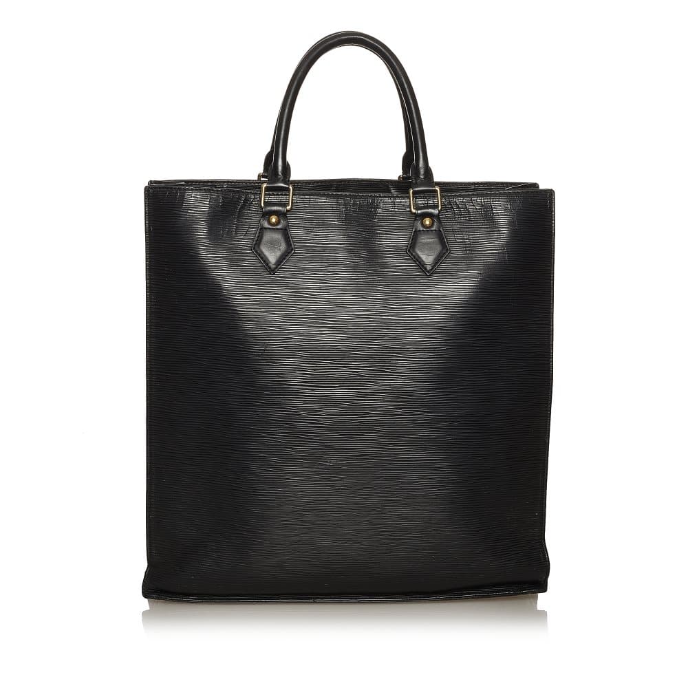Pre-owned Louis Vuitton Epi Sac Plat PM Black